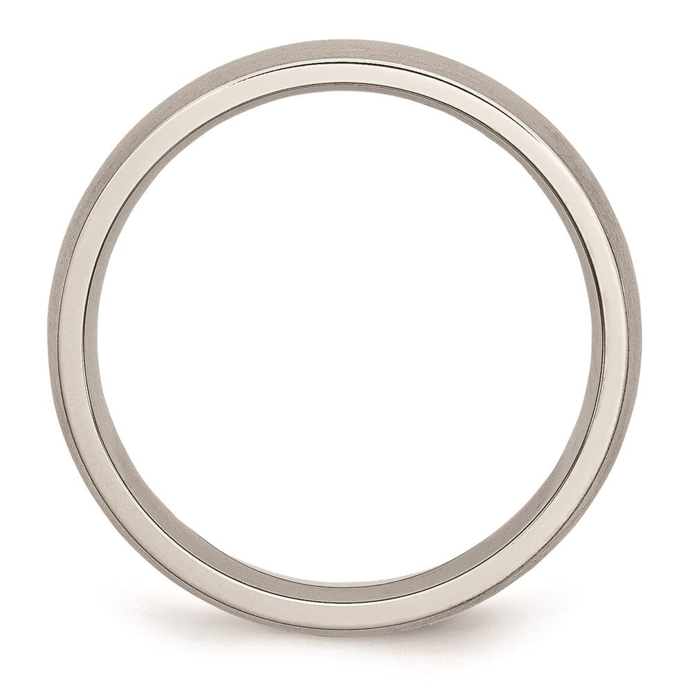 Unisex Fashion Jewelry, Chisel Brand Stainless Steel 5mm Brushed Ring Band