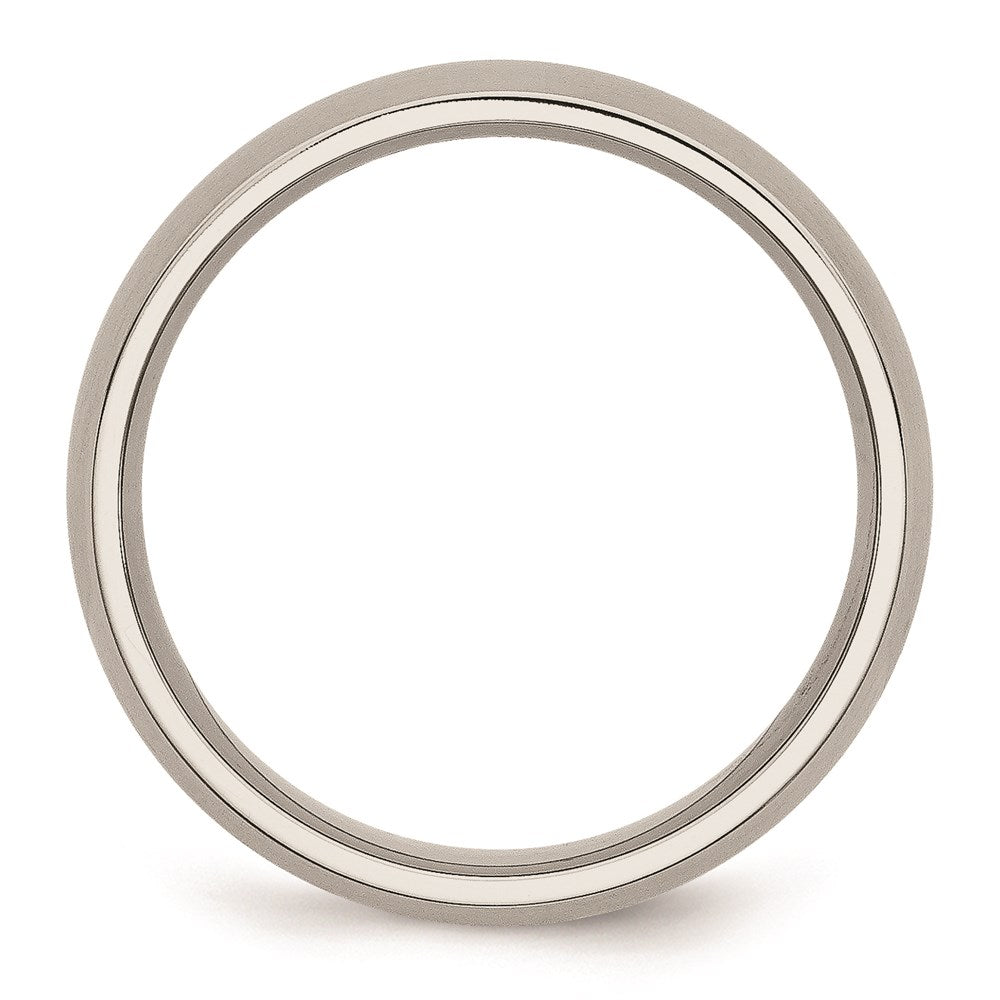 Unisex Fashion Jewelry, Chisel Brand Stainless Steel 6mm Brushed Ring Band