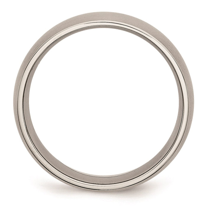 Unisex Fashion Jewelry, Chisel Brand Stainless Steel 7mm Brushed Ring Band