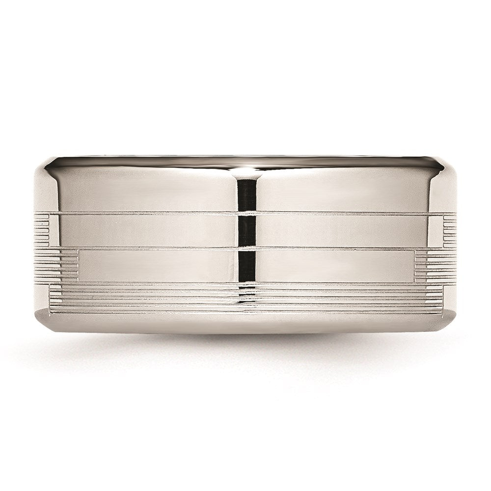 Unisex Fashion Jewelry, Chisel Brand Stainless Steel Textured Ring