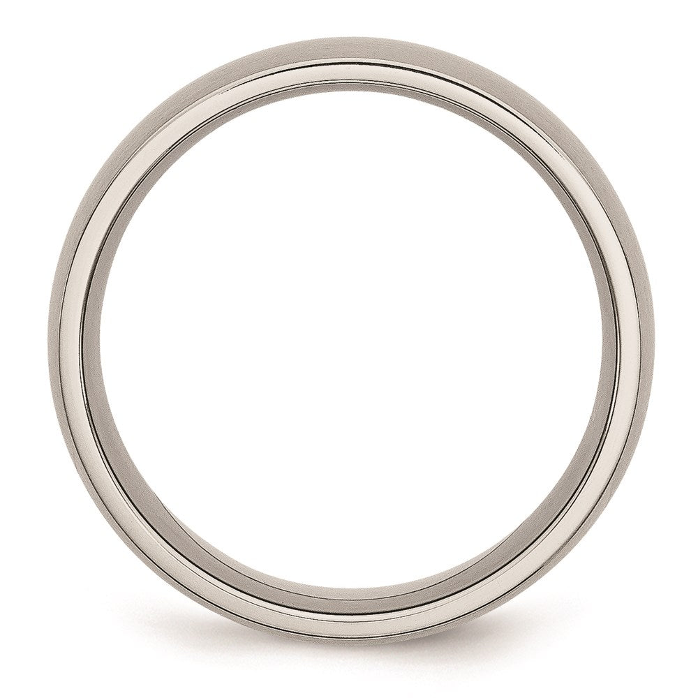 Unisex Fashion Jewelry, Chisel Brand Stainless Steel 8mm Brushed Ring Band