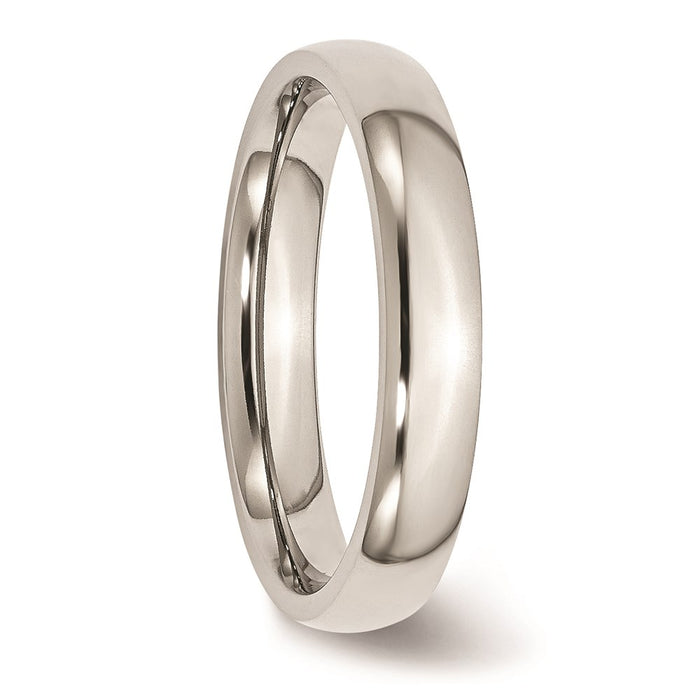 Unisex Fashion Jewelry, Chisel Brand Stainless Steel 4mm Polished Ring Band