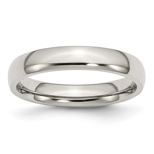 Unisex Fashion Jewelry, Chisel Brand Stainless Steel 4mm Polished Ring Band