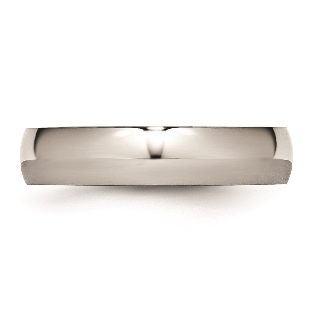 Unisex Fashion Jewelry, Chisel Brand Stainless Steel 5mm Polished Ring Band