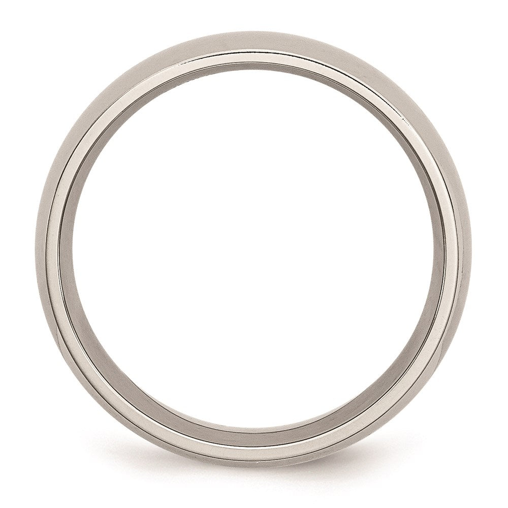 Unisex Fashion Jewelry, Chisel Brand Stainless Steel 7mm Polished Ring Band