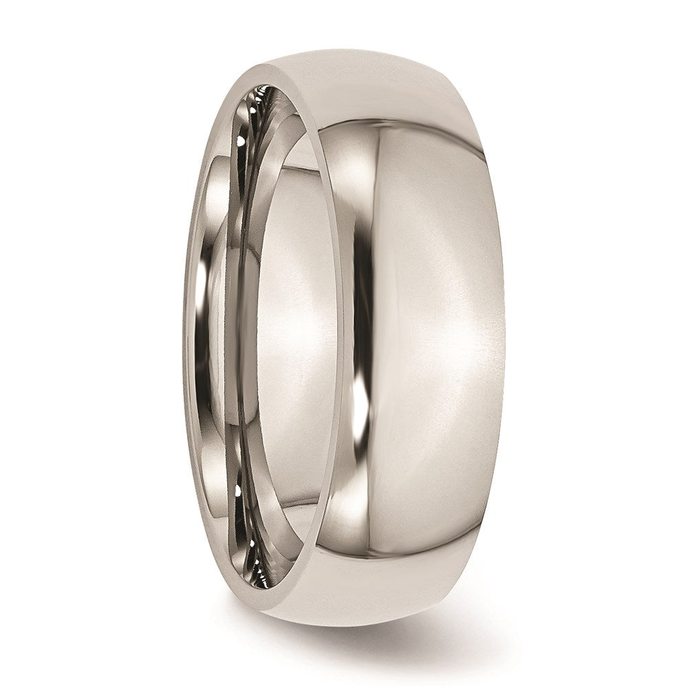 Unisex Fashion Jewelry, Chisel Brand Stainless Steel 7mm Polished Ring Band