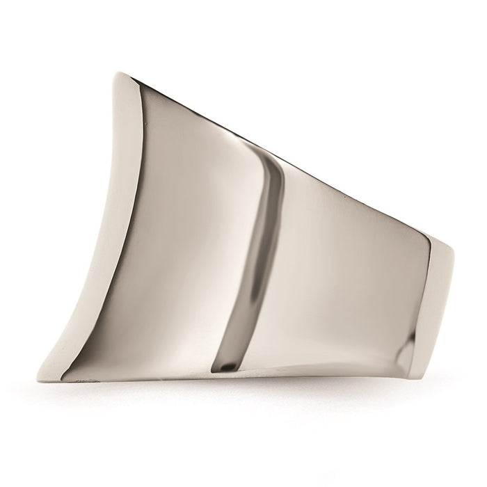 Women's Fashion Jewelry, Chisel Brand Stainless Steel Polished Ring