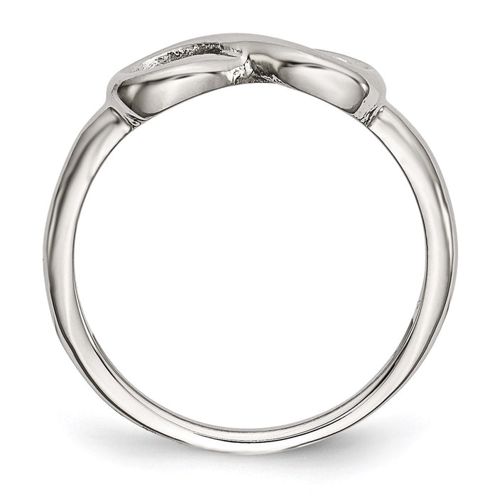 Women's Fashion Jewelry, Chisel Brand Stainless Steel Polished Infinity Symbol Ring