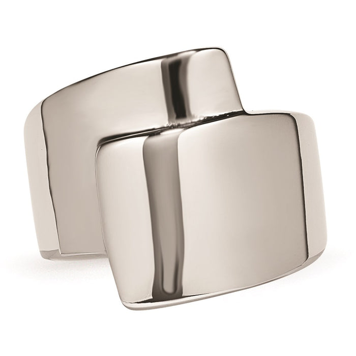 Women's Fashion Jewelry, Chisel Brand Stainless Steel Polished Fancy Ring