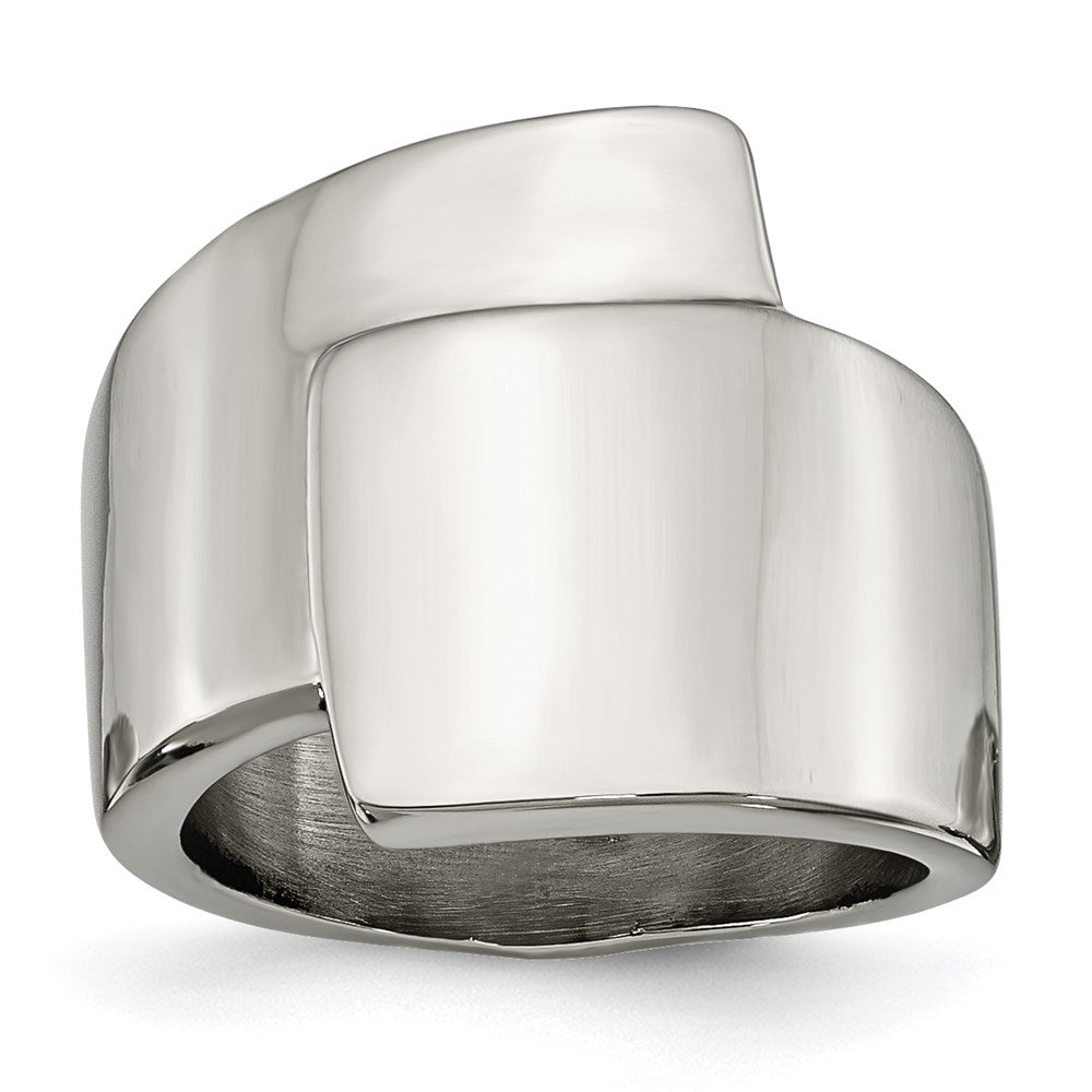 Women's Fashion Jewelry, Chisel Brand Stainless Steel Polished Fancy Ring
