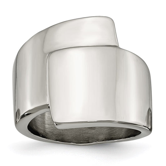 Women's Fashion Jewelry, Chisel Brand Stainless Steel Polished Fancy Ring
