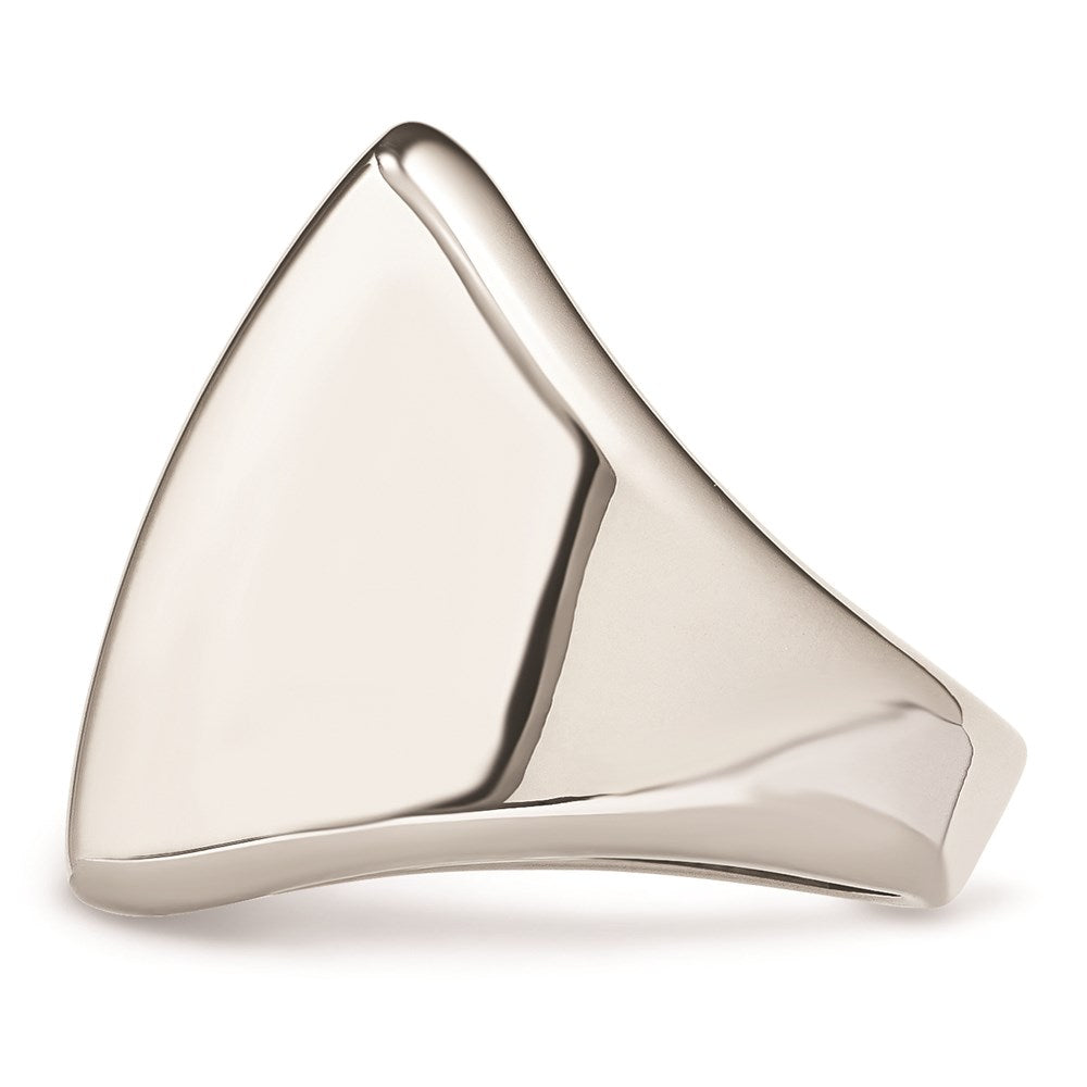 Men's Fashion Jewelry, Chisel Brand Stainless Steel Polished Square Ring