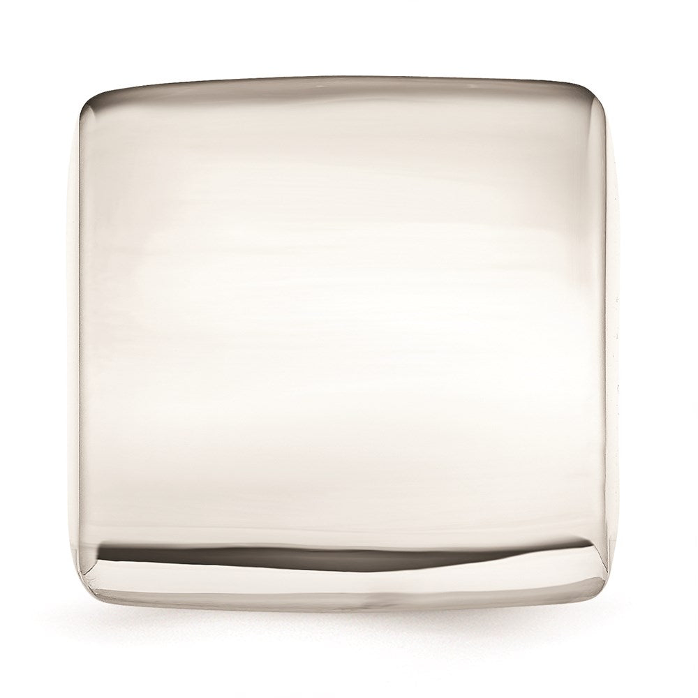 Men's Fashion Jewelry, Chisel Brand Stainless Steel Polished Square Ring