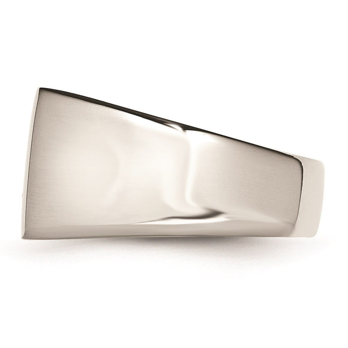 Men's Fashion Jewelry, Chisel Brand Stainless Steel Polished Ring