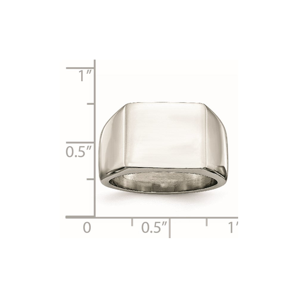 Men's Fashion Jewelry, Chisel Brand Stainless Steel Polished Ring