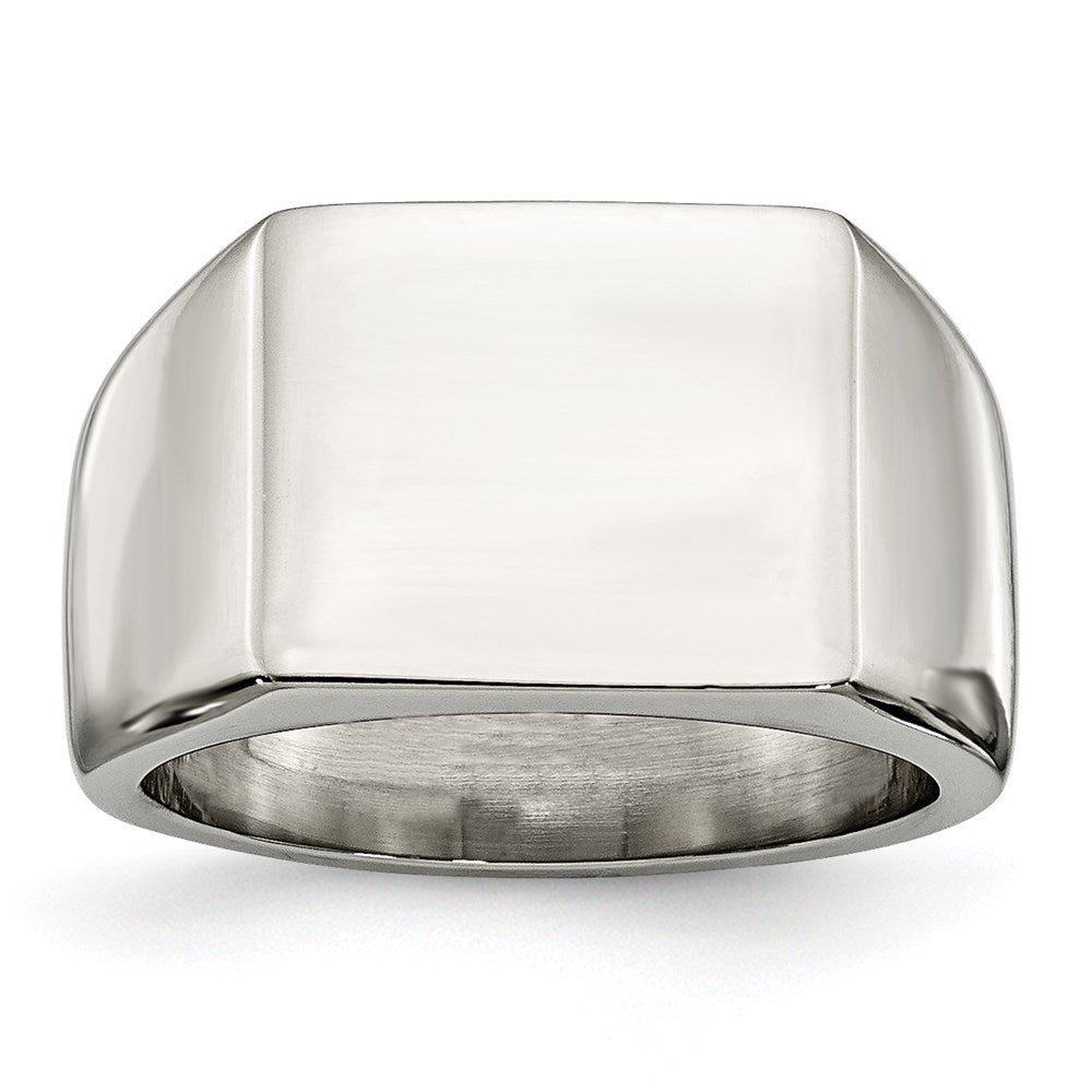 Men's Fashion Jewelry, Chisel Brand Stainless Steel Polished Ring