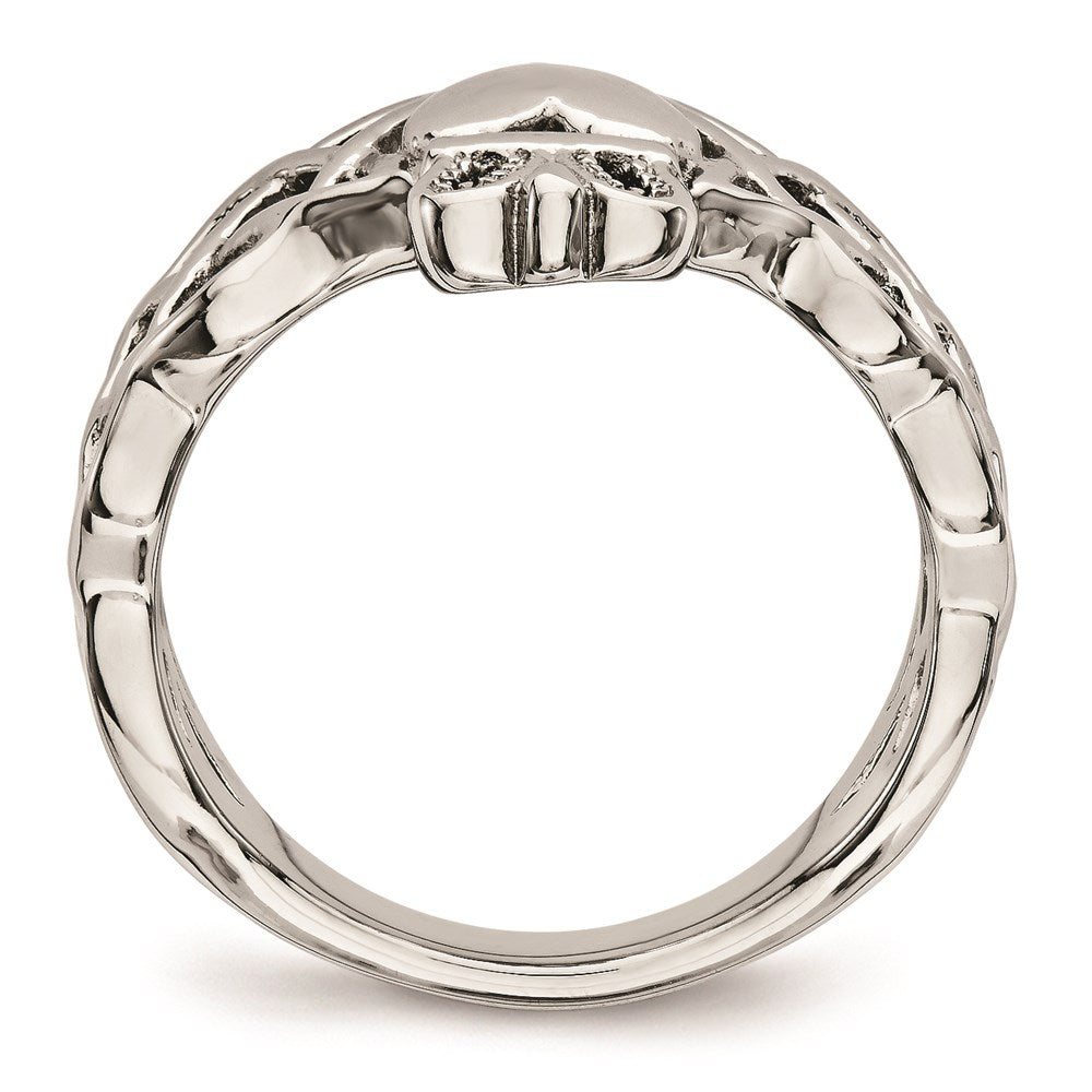Unisex Fashion Jewelry, Chisel Brand Stainless Steel Polished Claddagh Ring