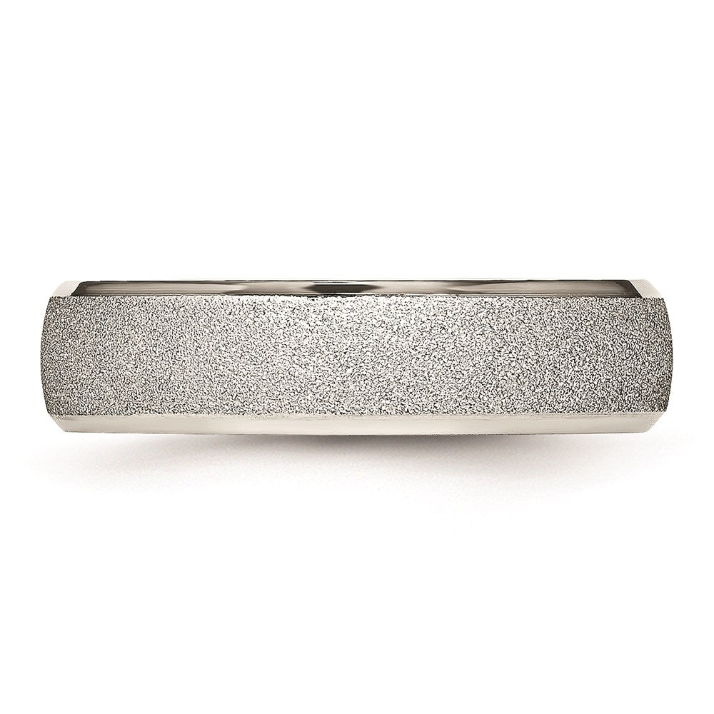 Unisex Fashion Jewelry, Chisel Brand Stainless Steel Polished Laser Cut Ring