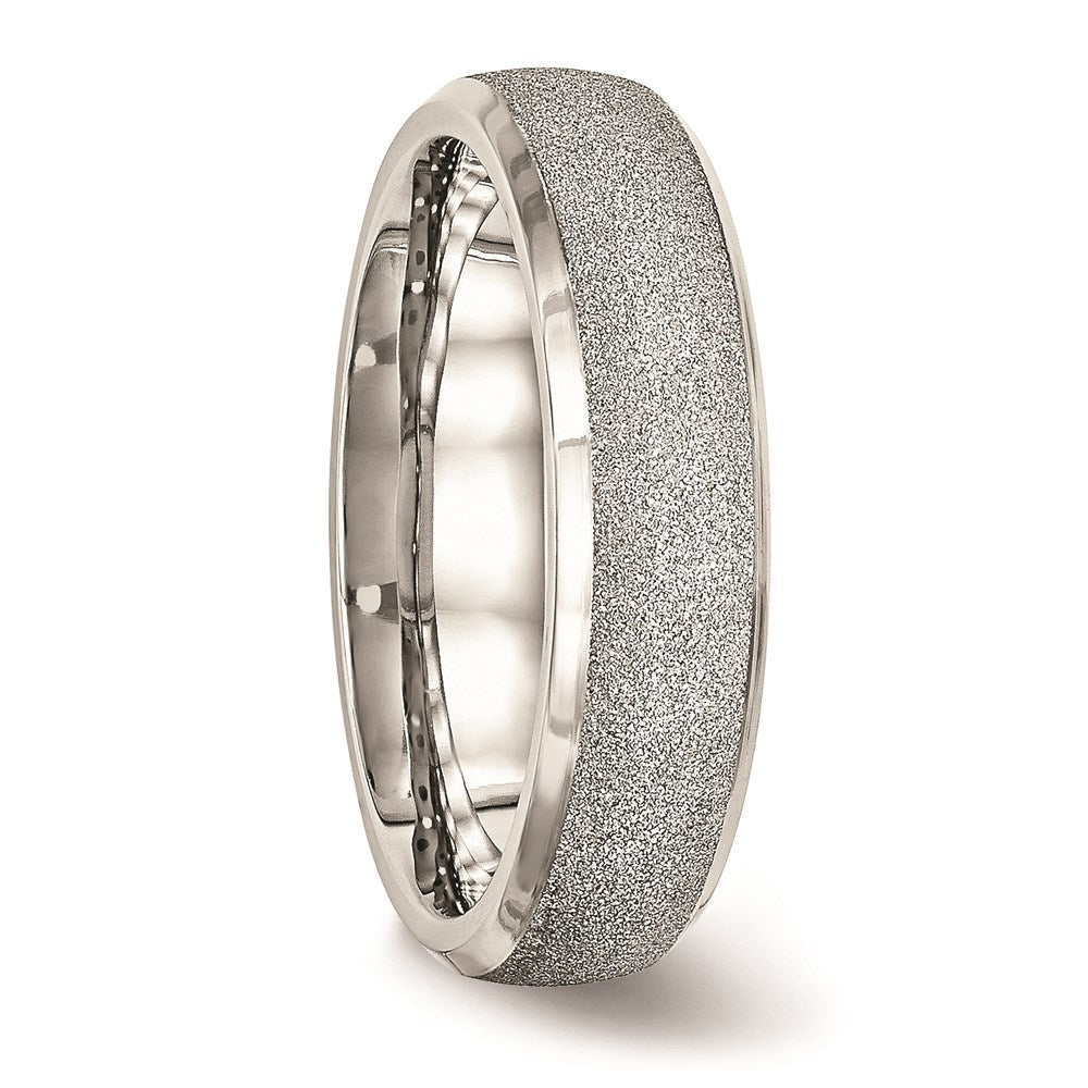 Unisex Fashion Jewelry, Chisel Brand Stainless Steel Polished Laser Cut Ring