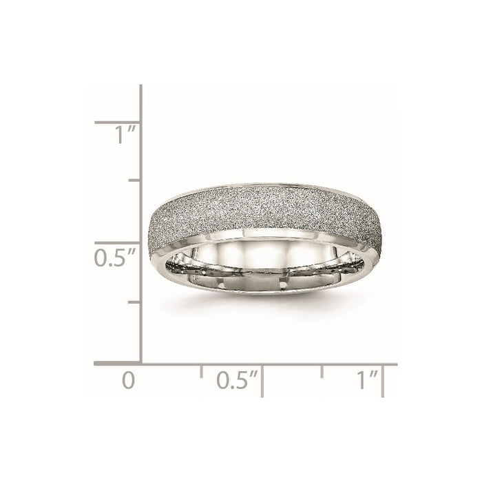 Unisex Fashion Jewelry, Chisel Brand Stainless Steel Polished Laser Cut Ring