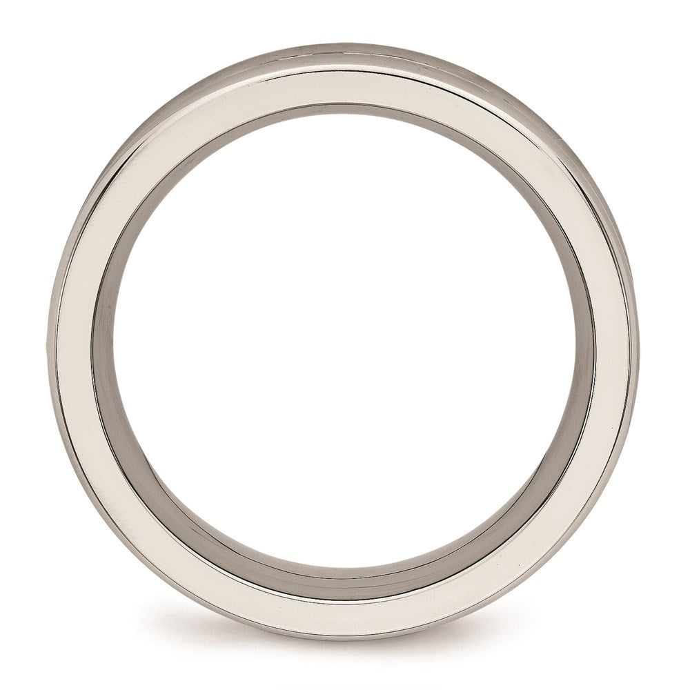 Unisex Fashion Jewelry, Chisel Brand Stainless Steel Polished with CZ Ring