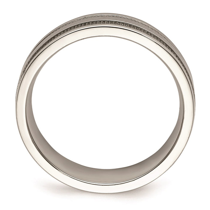 Men's Fashion Jewelry, Chisel Brand Stainless Steel Polished 6mm Ring Band