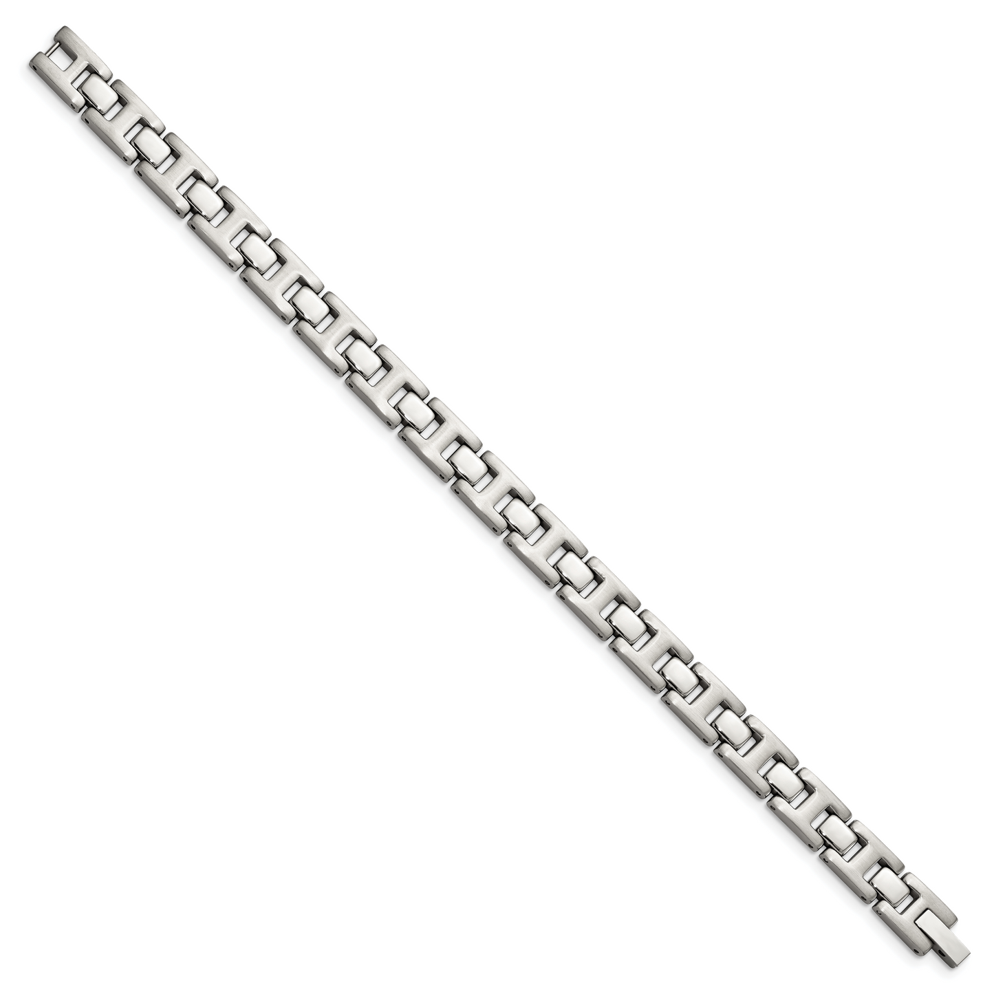 Chisel Brand Jewelry, Stainless Steel Brushed and Polished 8.5in Men's Bracelet