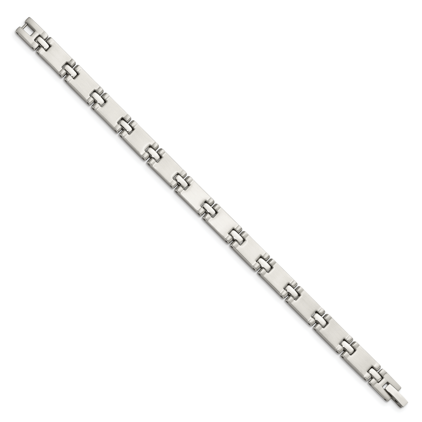 Chisel Brand Jewelry, Stainless Steel Brushed and Polished 8.5in Men's Bracelet