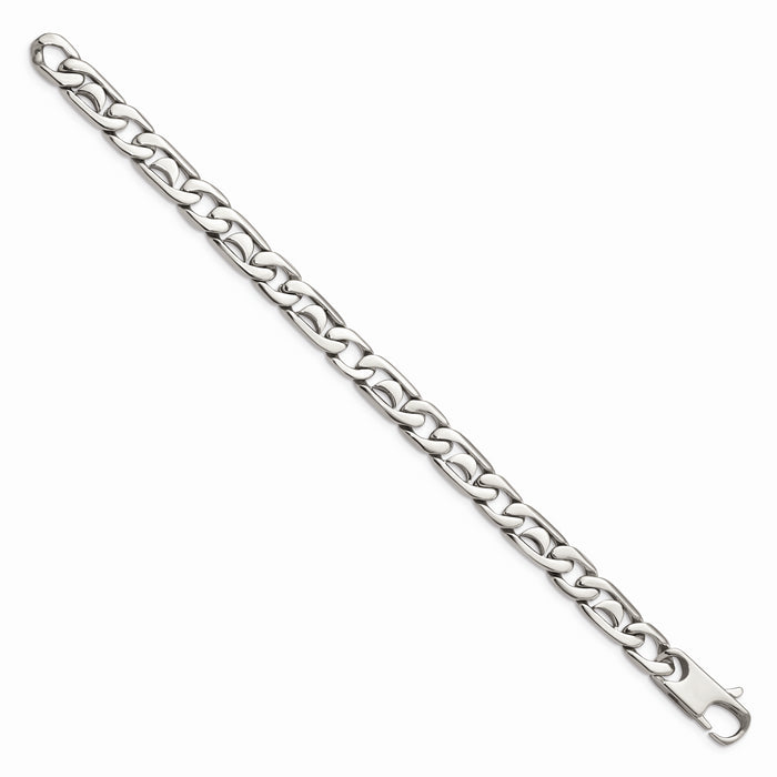 Chisel Brand Jewelry, Stainless Steel Polished Links Bracelet