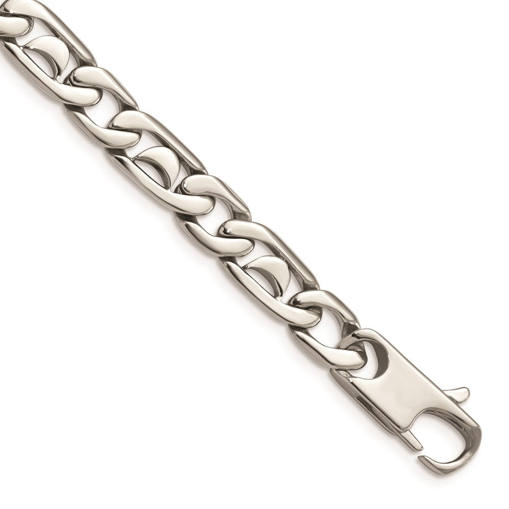Chisel Brand Jewelry, Stainless Steel Polished Links Bracelet