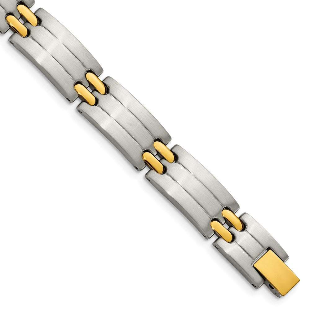Chisel Brand Jewelry, Stainless Steel Yellow IP-plated Men's Bracelet