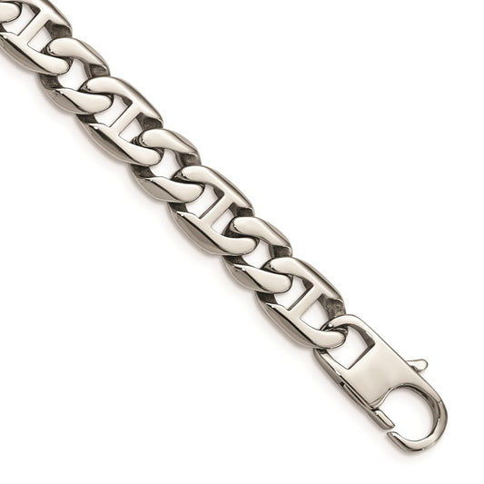 Chisel Brand Jewelry, Stainless Steel Polished Links Bracelet