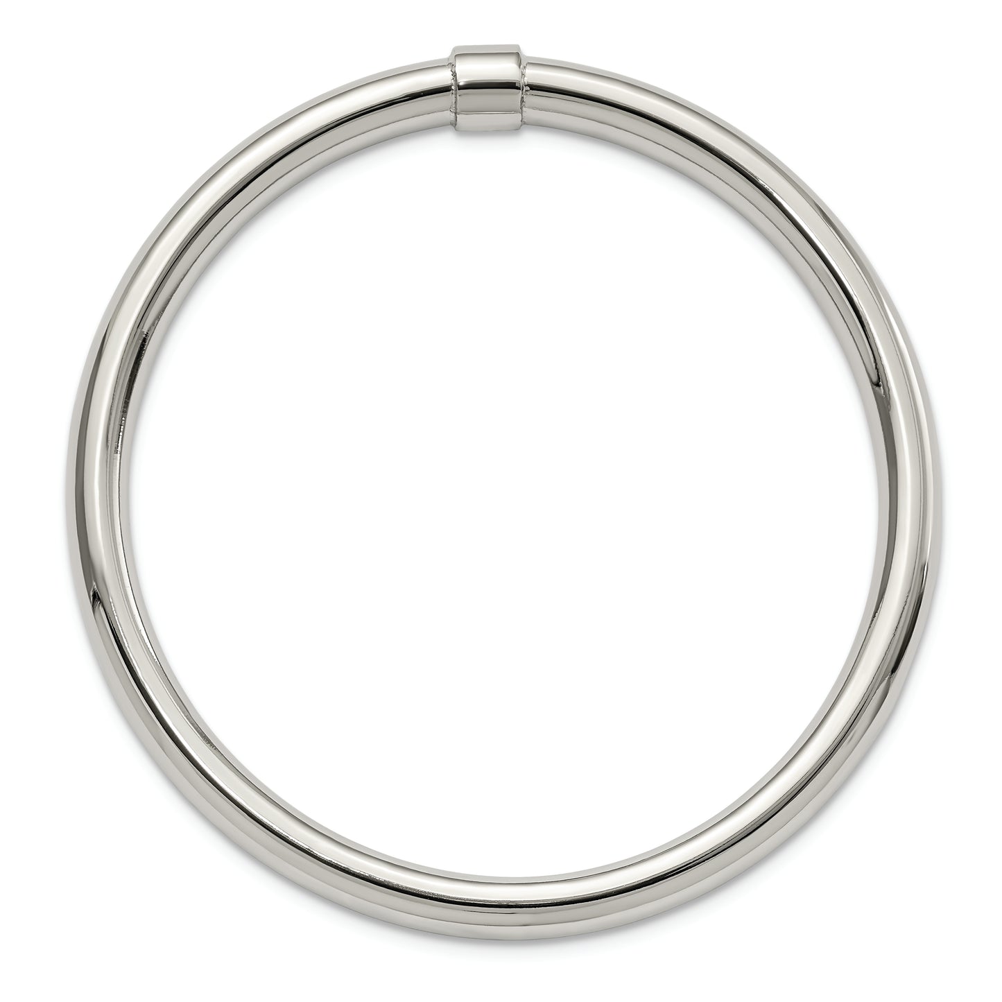 Chisel Brand Jewelry, Stainless Steel Polished Hollow Bangle Bracelet