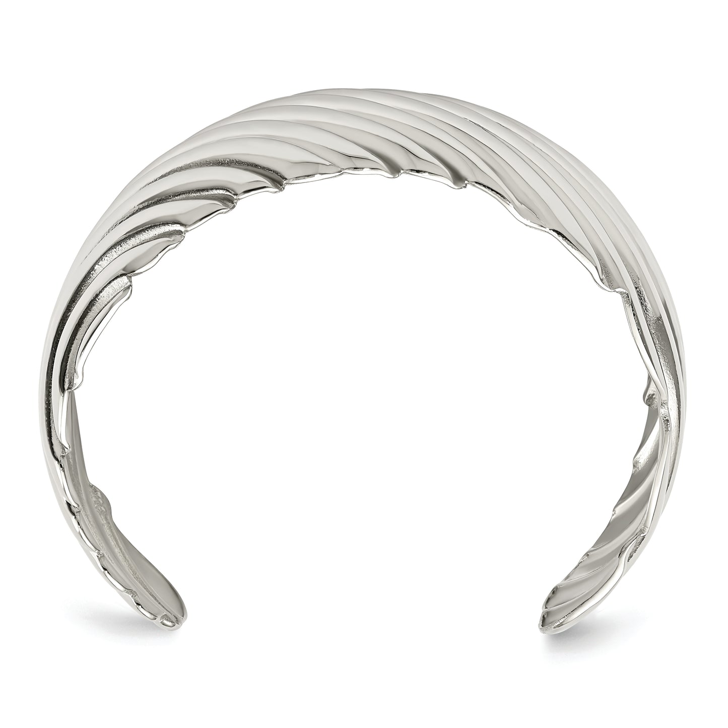 Chisel Brand Jewelry, Stainless Steel Polished Cuff Bangle