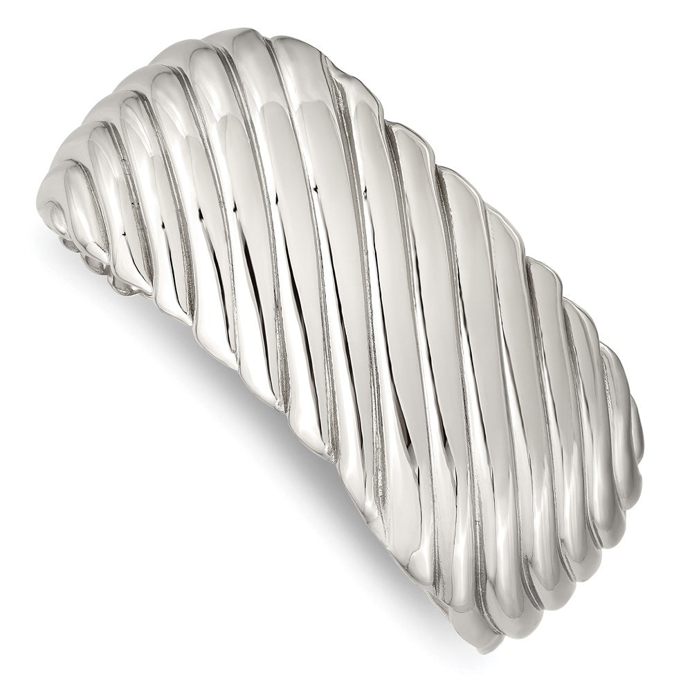 Chisel Brand Jewelry, Stainless Steel Polished Cuff Bangle