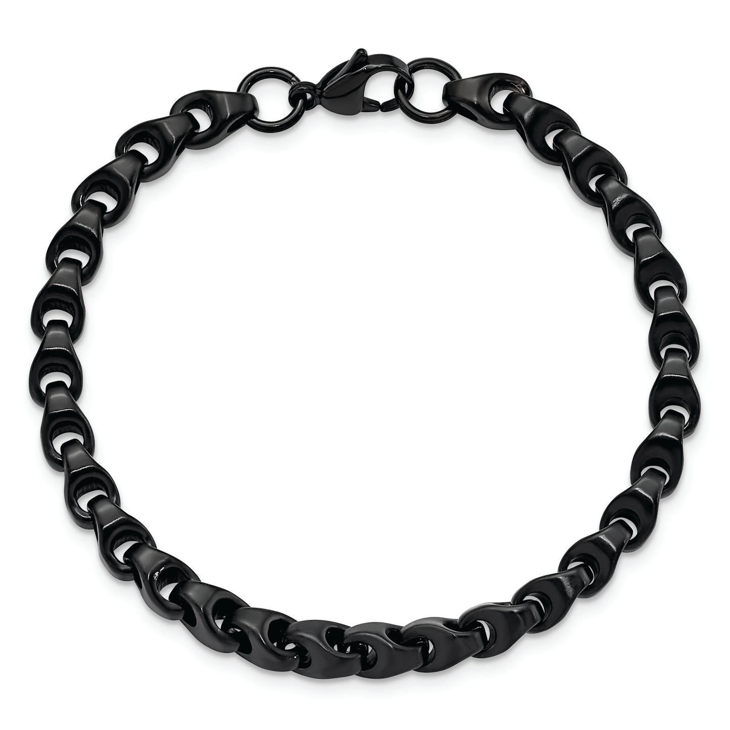 Chisel Brand Jewelry, Stainless Steel Black IP-plated Men's Bracelet