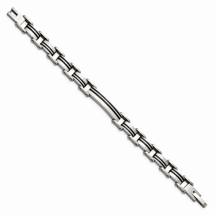 Chisel Brand Jewelry, Stainless Steel Brushed Black IP-plated Men's Bracelet