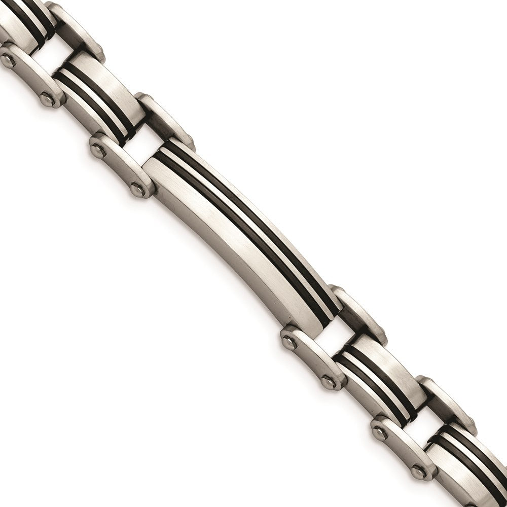Chisel Brand Jewelry, Stainless Steel Brushed Black IP-plated Men's Bracelet