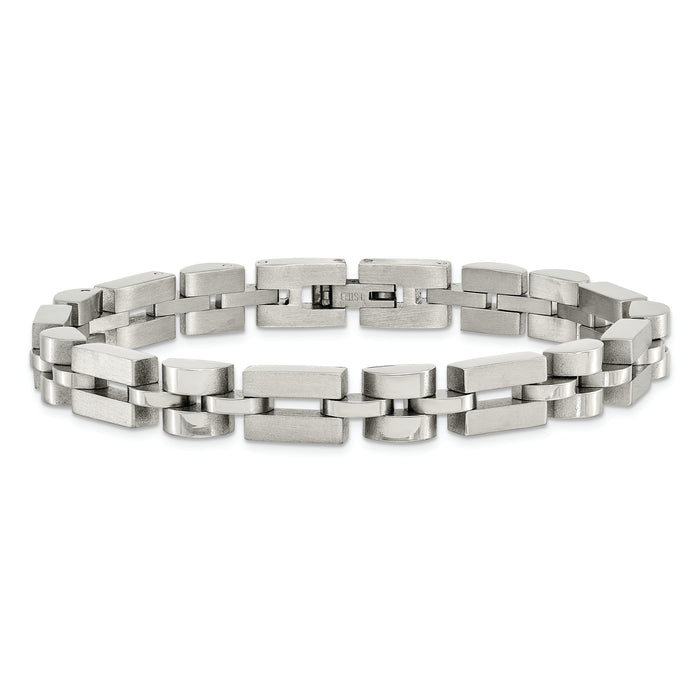 Chisel Brand Jewelry, Stainless Steel Brushed & Polished Men's Bracelet