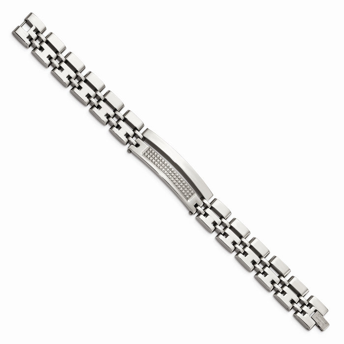 Chisel Brand Jewelry, Stainless Steel Brushed & Polished Men's Bracelet