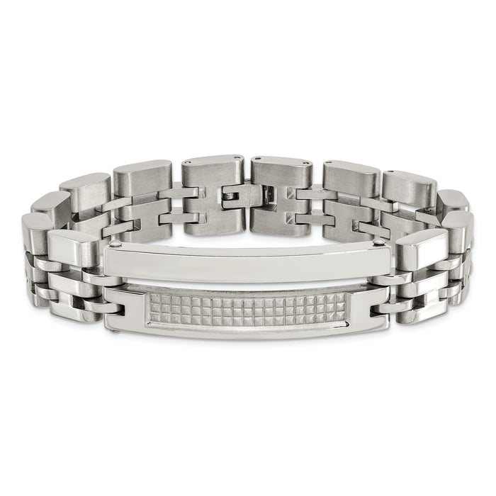 Chisel Brand Jewelry, Stainless Steel Brushed & Polished Men's Bracelet