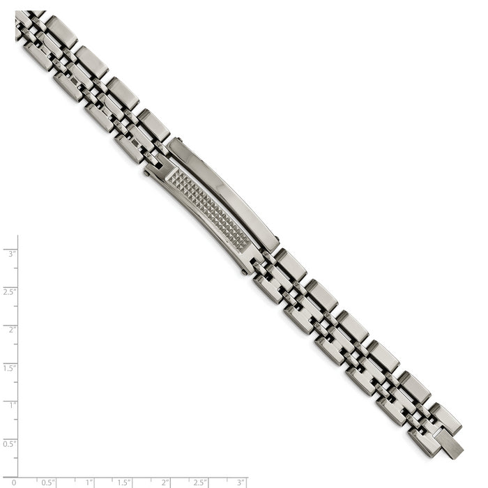 Chisel Brand Jewelry, Stainless Steel Brushed & Polished Men's Bracelet