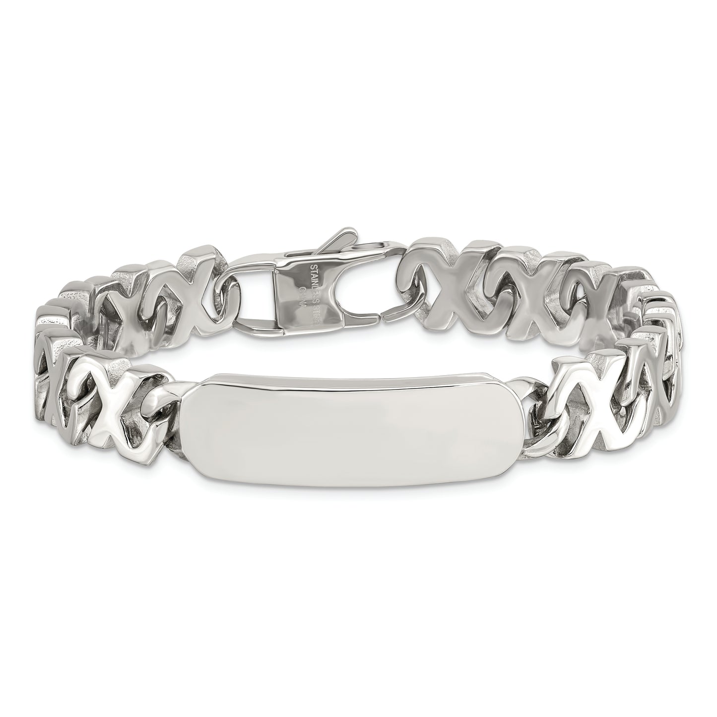 Chisel Brand Jewelry, Stainless Steel Polished ID Men's Bracelet
