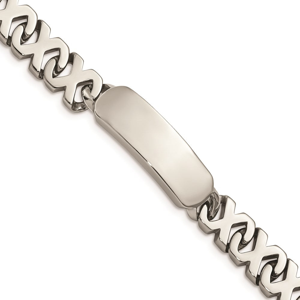 Chisel Brand Jewelry, Stainless Steel Polished ID Men's Bracelet