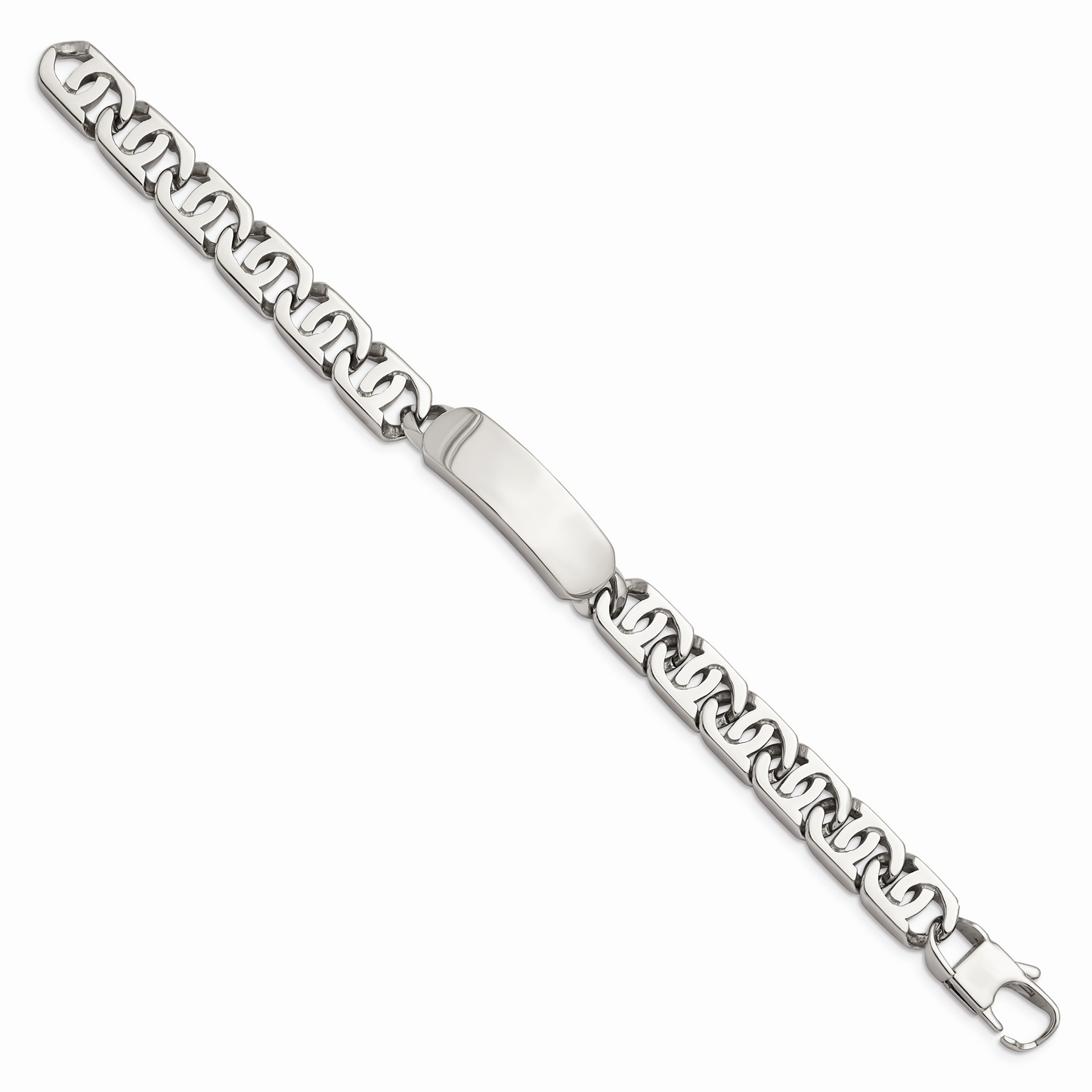 Chisel Brand Jewelry, Stainless Steel Polished ID 8.75in Men's Bracelet