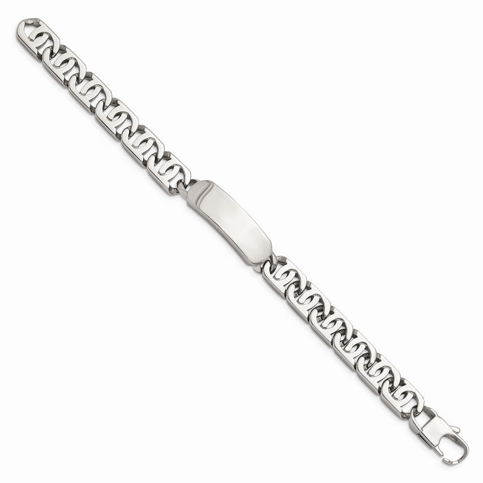 Chisel Brand Jewelry, Stainless Steel Polished ID 8.75in Men's Bracelet