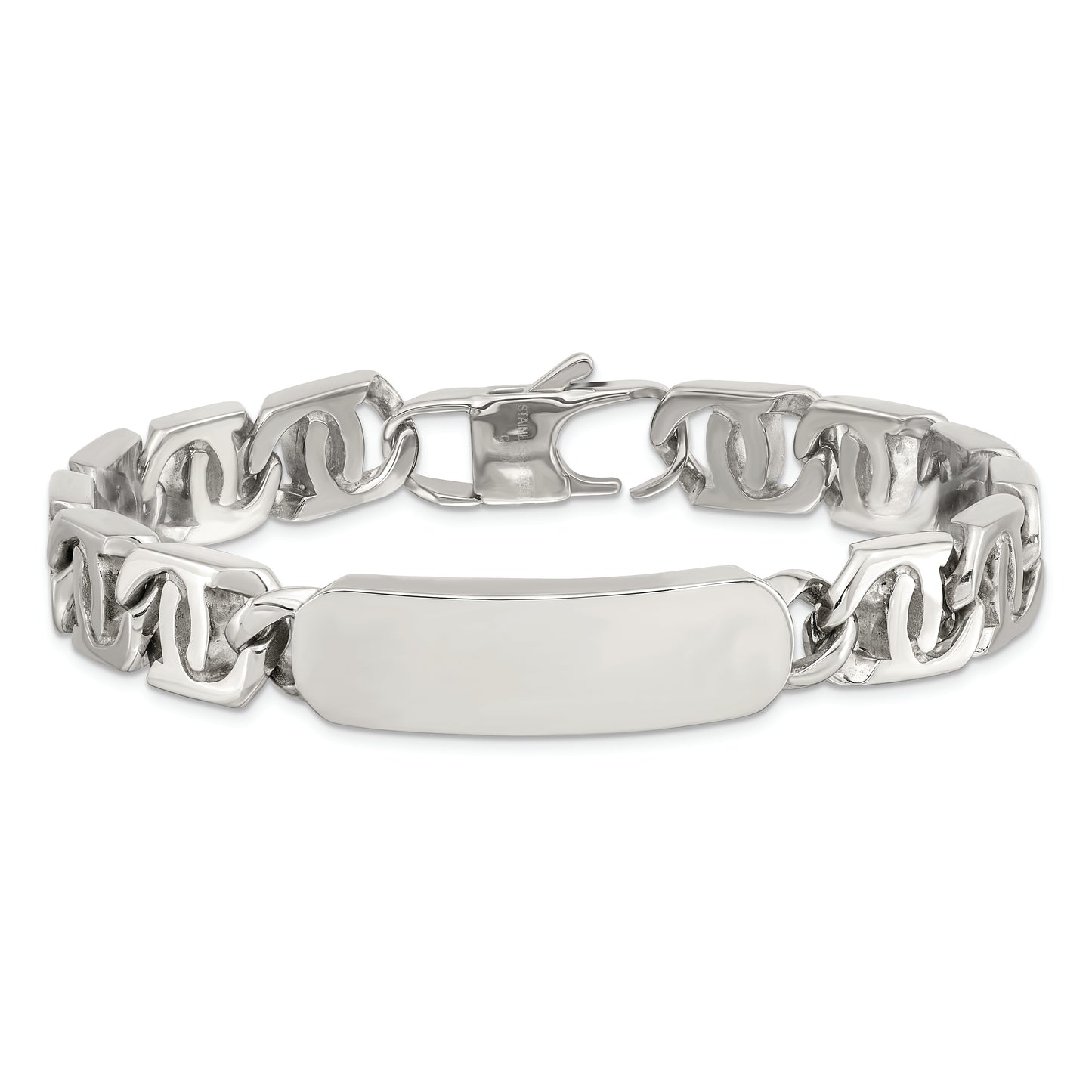 Chisel Brand Jewelry, Stainless Steel Polished ID 8.75in Men's Bracelet