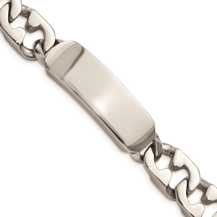 Chisel Brand Jewelry, Stainless Steel Polished ID Men's Bracelet