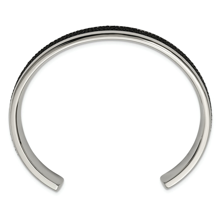 Chisel Brand Jewelry, Stainless Steel Polished Genuine Stingray Bangle