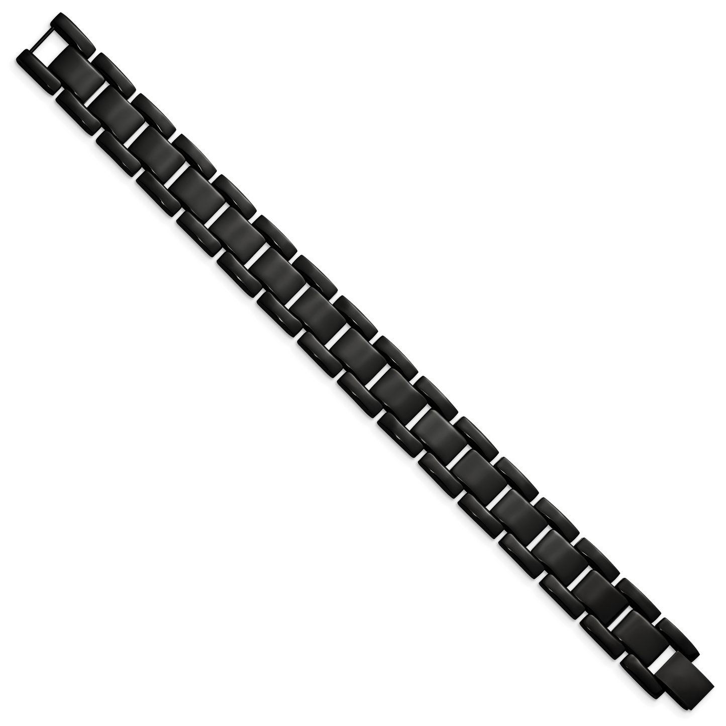 Chisel Brand Jewelry, Stainless Steel Black IP-plated 8.25in Men's Bracelet